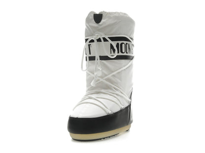 Moon Boot Icon Nylon Boot Black White