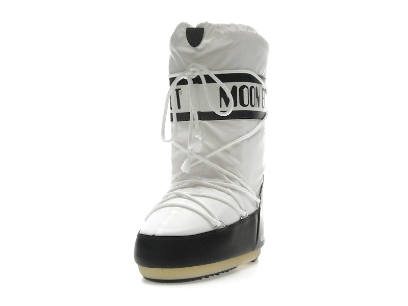 Moon Boot Icon Nylon Boot Black White