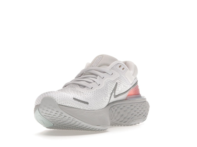 Nike ZoomX Invincible Run Flyknit White Pure Platinum Chile Red