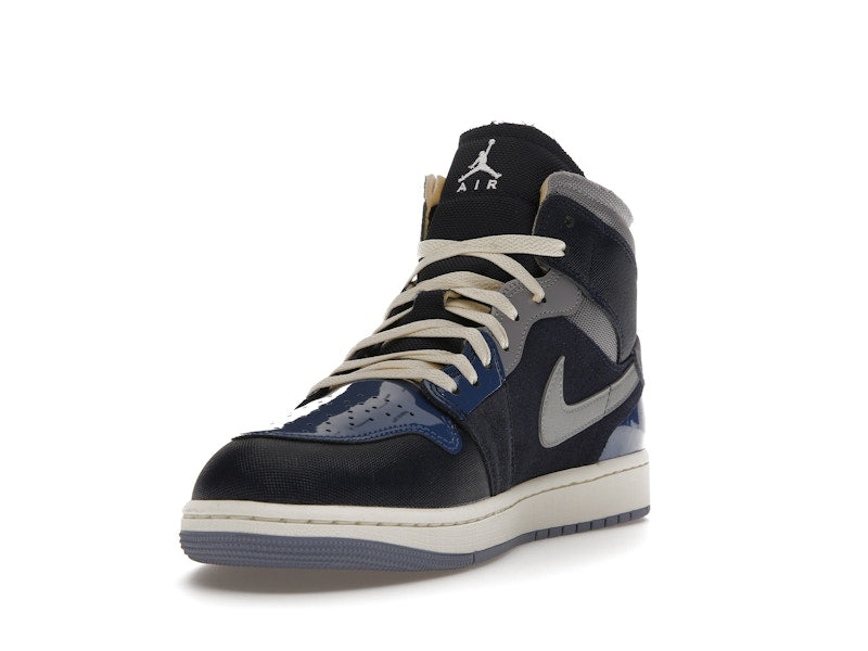 Jordan 1 Mid SE Craft Obsidian French Blue Ashen Slate White