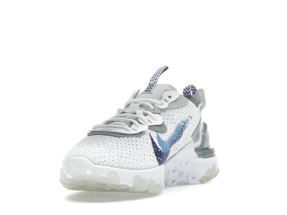 Nike React Vision White Double Blue Swoosh