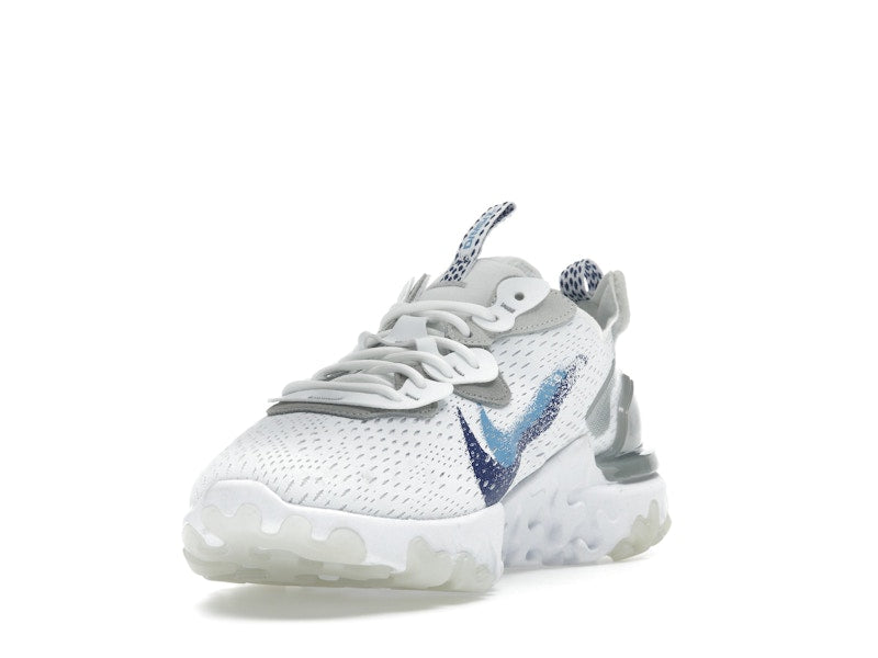 Nike React Vision White Double Blue Swoosh