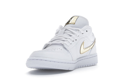 Jordan 1 Low White Metallic Gold (Women's)