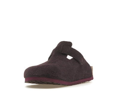 Birkenstock Boston Soft Footbed Suede Wine