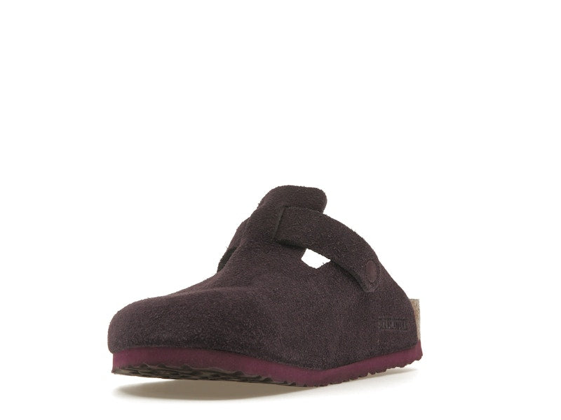 Birkenstock Boston Soft Footbed Suede Wine