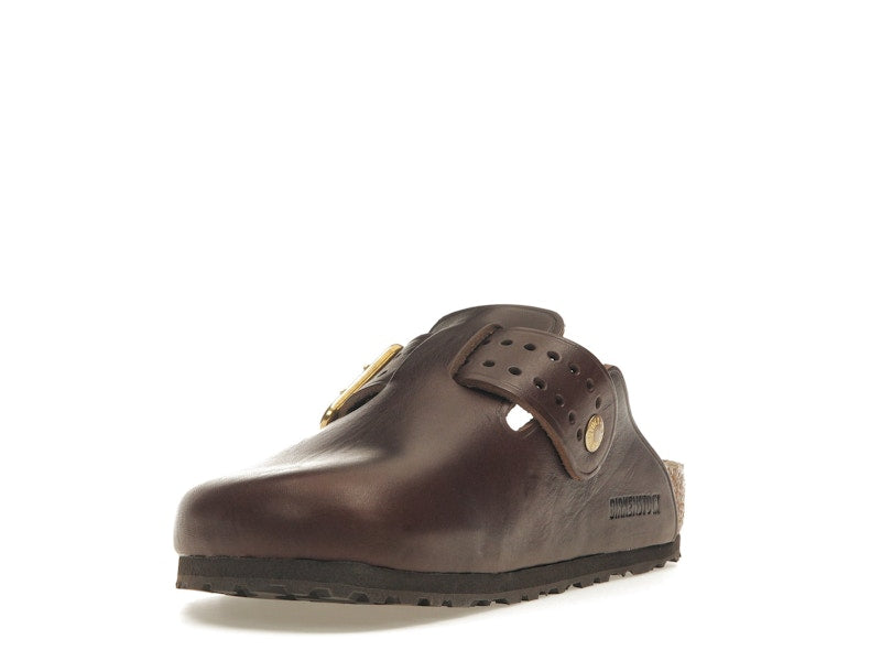 Birkenstock Boston Bold Leather Roast Brown