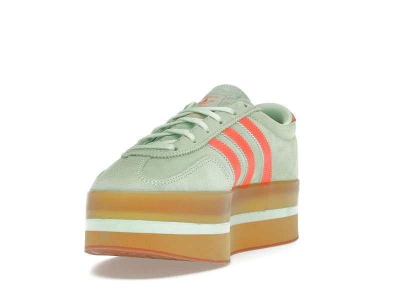 adidas Gazelle Stack Semi Green Spark Solar Orange Gum (Women's)