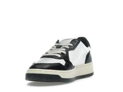 Autry Medalist Leather Low White Black (Women's)