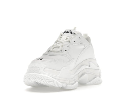Balenciaga Triple S Synthetic Leather Triple White (Women's)