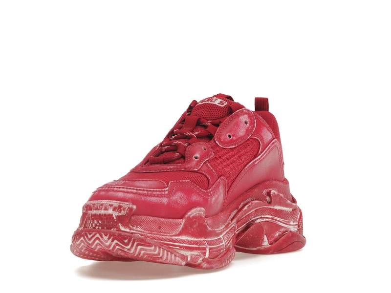 Balenciaga Triple S Faded Red