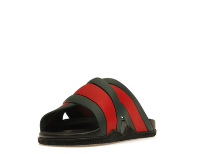 Gucci Web Slide Black Rubber (Women's)