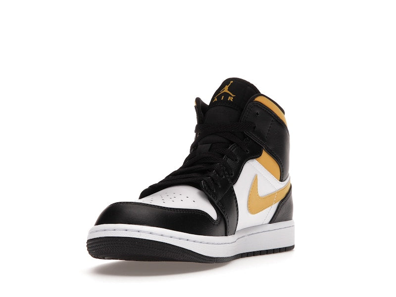 Jordan 1 Mid White Pollen Black