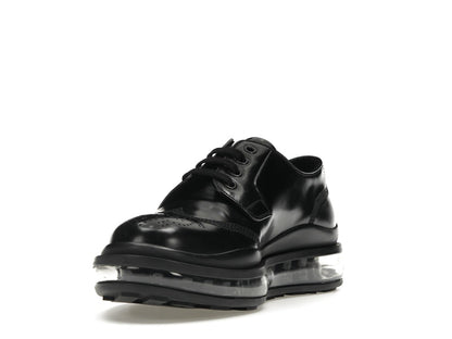 Prada Lace-Up Derby Black Brushed Leather