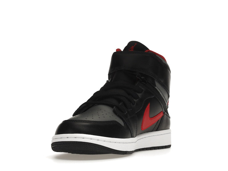 Jordan 1 High FlyEase Black Gym Red Smoke Grey
