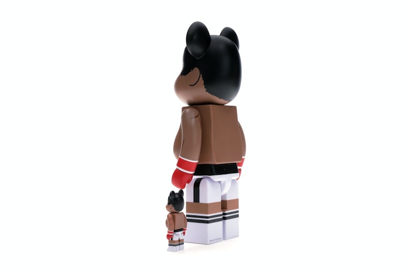 Bearbrick Muhammad Ali 100% & 400% Set Brown