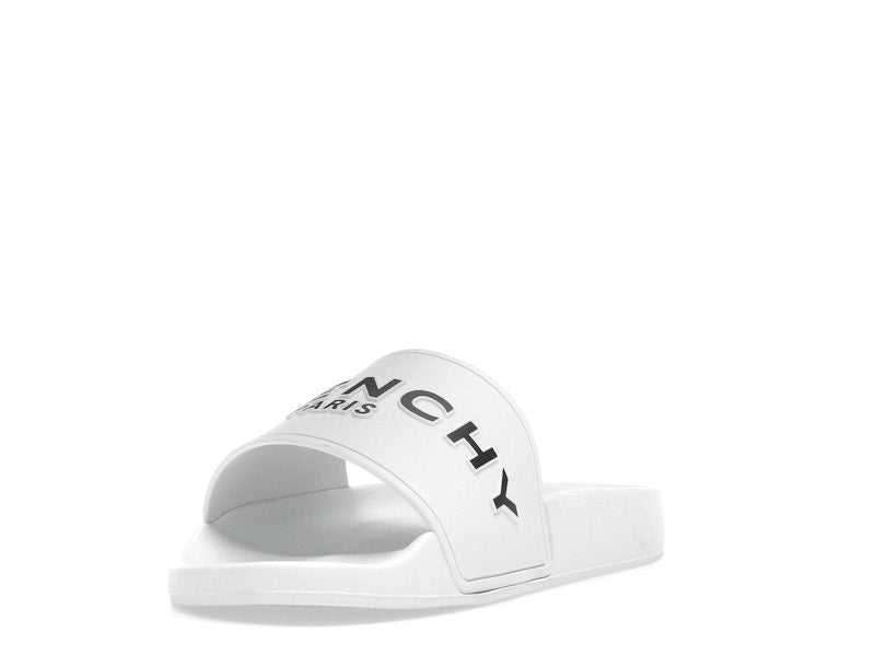 Givenchy Paris Flat Sandals White Black