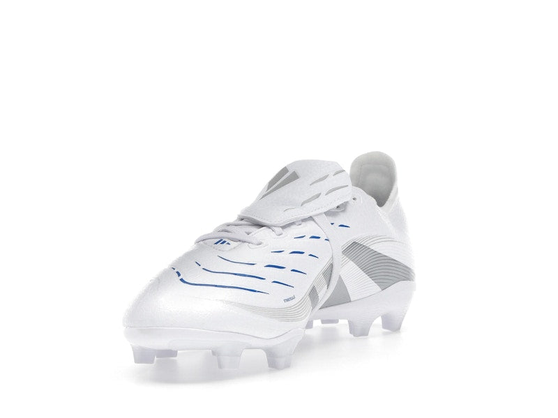 adidas Predator League Fold-Over Tongue FG/MG Cloud White Silver Metallic Bright Royal