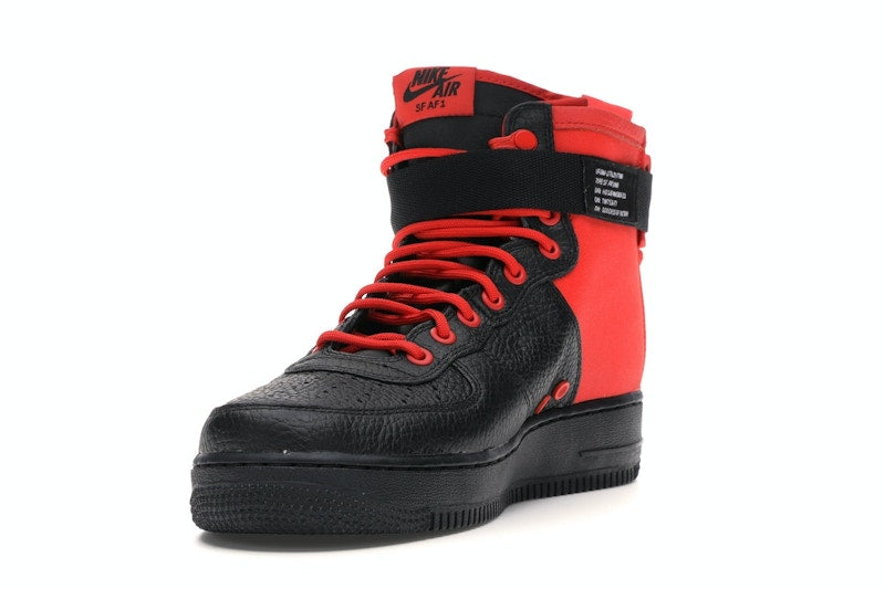 Nike SF Air Force 1 Mid Habanero Red Black