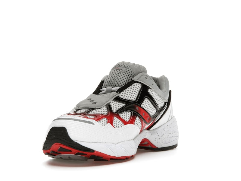 Saucony Grid Web White Grey Red