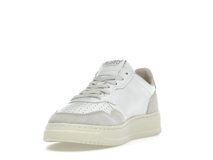 Autry Medalist Leather Low White Tearose Beige (Women's)