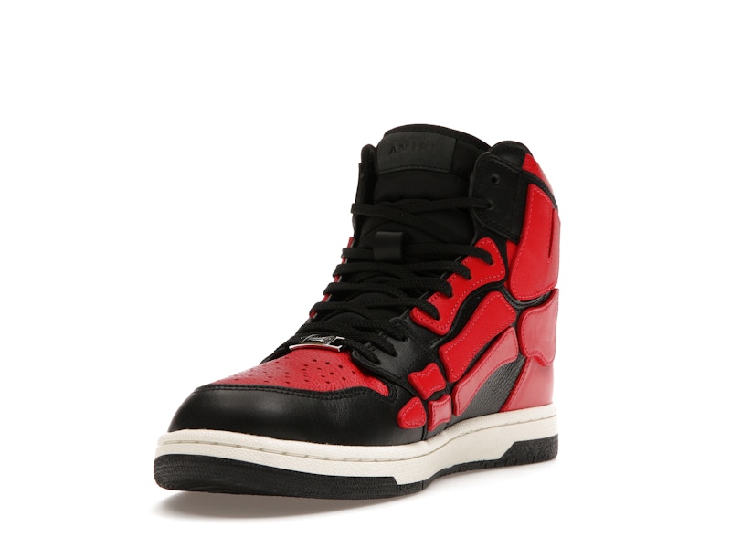 AMIRI Skel Top Hi Black Red White