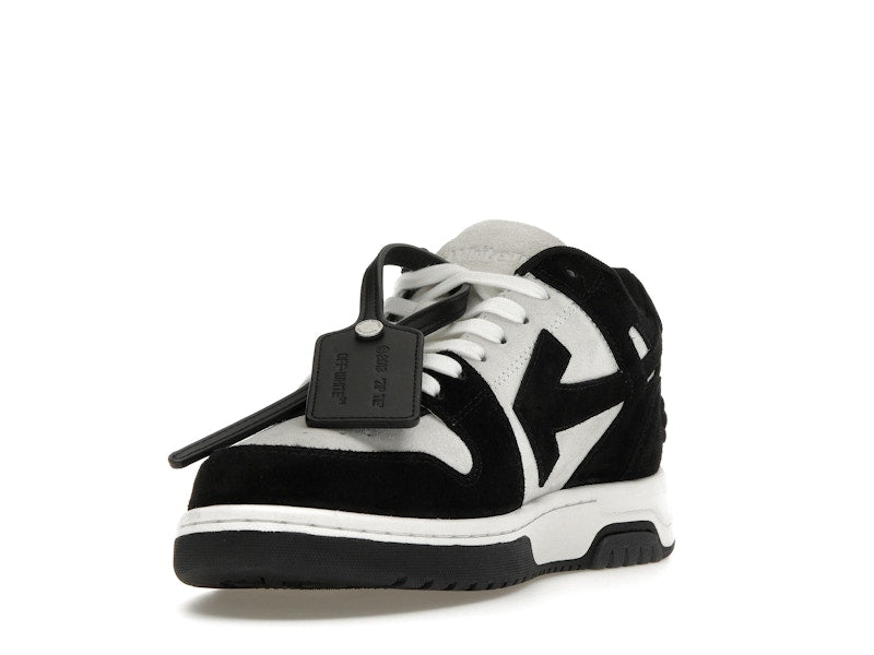 OFF-WHITE Out Of Office OOO Low Tops White Black Suede