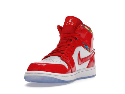 Jordan 1 Mid Barcelona Sweater Red Patent