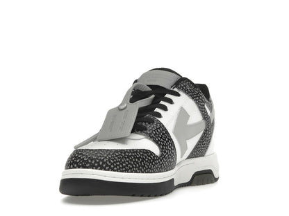 OFF-WHITE Out Of Office OOO Low Tops Black Grey with Dots