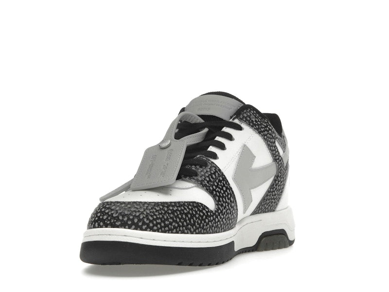 OFF-WHITE Out Of Office OOO Low Tops Black Grey with Dots