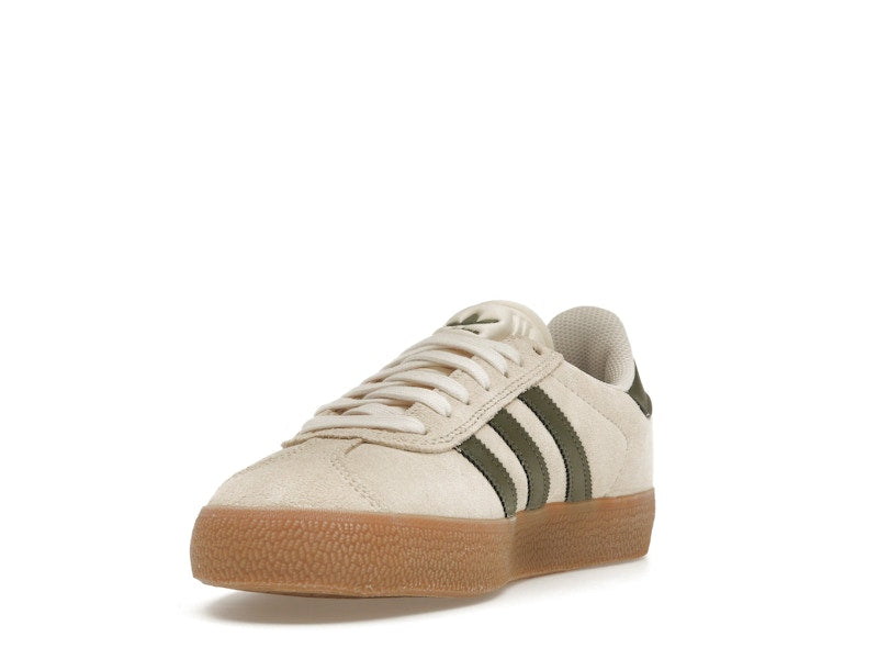 adidas Gazelle ADV Ecru Tint Focus Olive