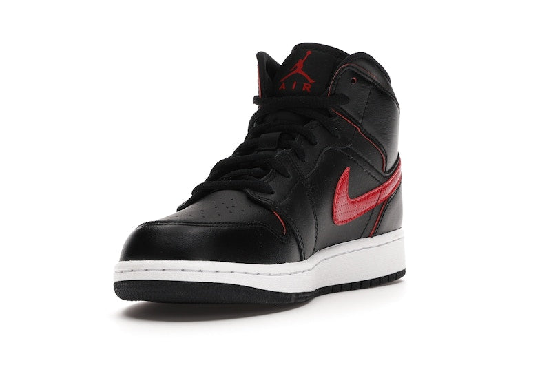 Jordan 1 Retro Mid Black Gym Red (GS)