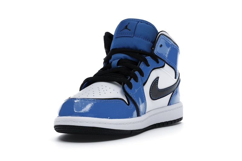 Jordan 1 Mid Signal Blue (PS)