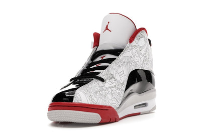 Jordan Dub Zero White Varsity Red