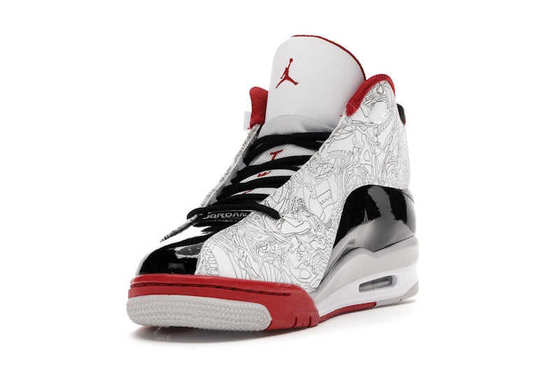 Jordan Dub Zero White Varsity Red