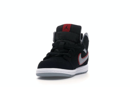 Jordan 1 Mid Black Particle Grey Gym Red (TD)