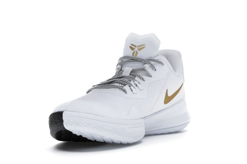 Nike Mamba Fury White Metallic Gold