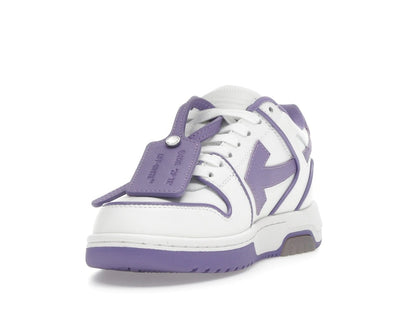 OFF-WHITE Out Of Office OOO Low Tops Outlined White Lilac Purple (Women's)