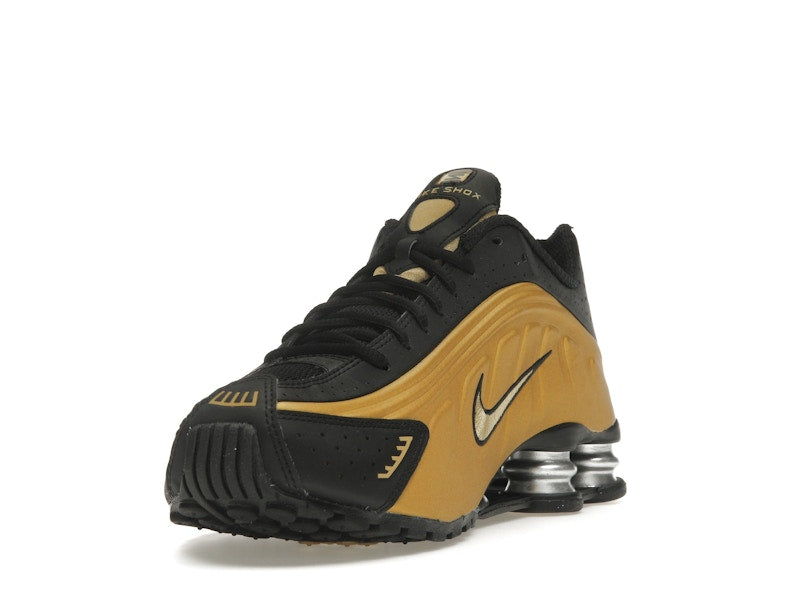 Nike Shox R4 Black Metallic Gold (Women's)