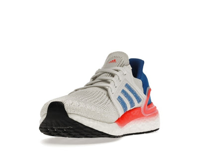 adidas Ultra Boost 20 White Glory Blue Solar Red