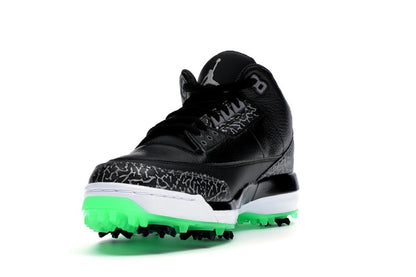 Jordan 3 Retro Golf Black Green Glow