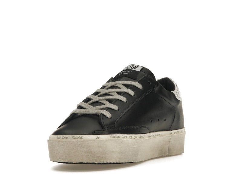 Golden Goose Hi-Star Black Silver (Women's)