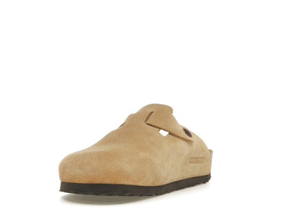 Birkenstock Boston Suede Latte Cream