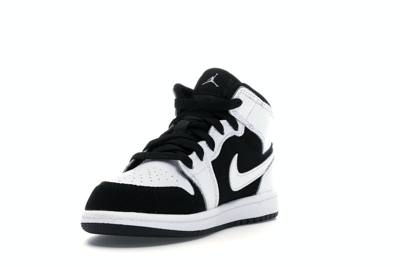 Jordan 1 Mid White Black (PS)