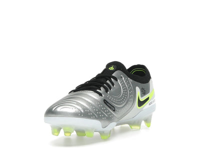 Nike Tiempo Legend 10 Elite FG Metallic Silver Volt Black