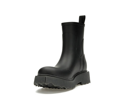 OFF-WHITE Rubber Rain Boot Black