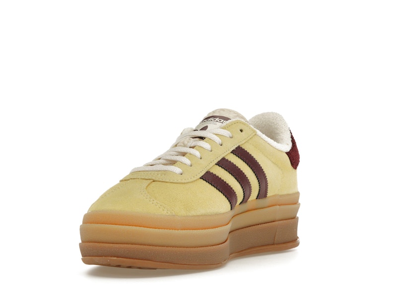 adidas Gazelle Bold Almost Yellow Maroon (Women's)