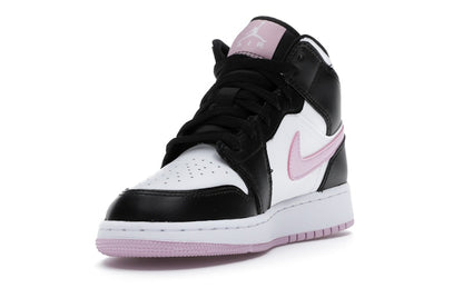 Jordan 1 Mid White Black Light Arctic Pink (GS)