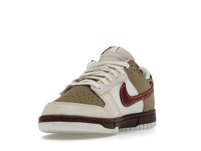 Nike Dunk Low Retro Khaki Team Red Pearl White (Women's)