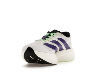 adidas Adizero Evo SL White Purple Lime Burst