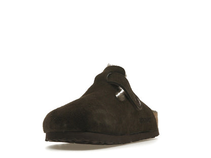 Birkenstock Boston Shearling Suede Mocha